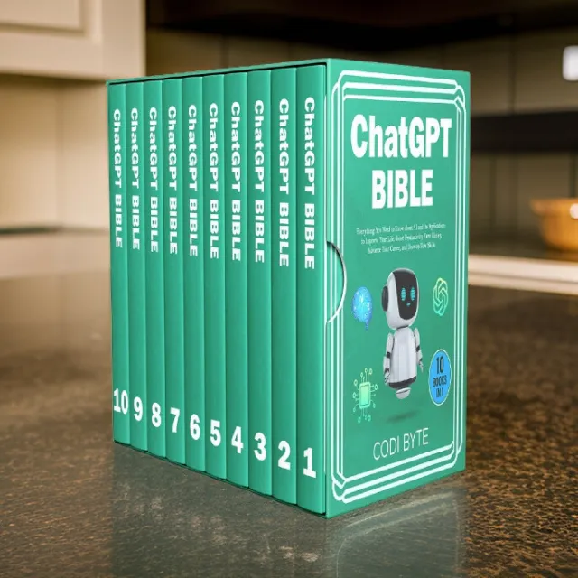 Chat GPT Bible – 10 Books in 1: Everything You Need to Know about AI and Its Applications to Improve Your Life, Boost Productivity, Earn Money, Advance Your Career, and Develop New Skills.
